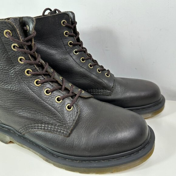 Dr. Martens Pebbles Leather Lace Up Boots Dark Brown Men's Size 11 - Picture 6 of 16
